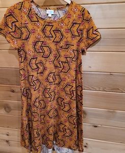 Lularoe Knit Orange Dress Size XS